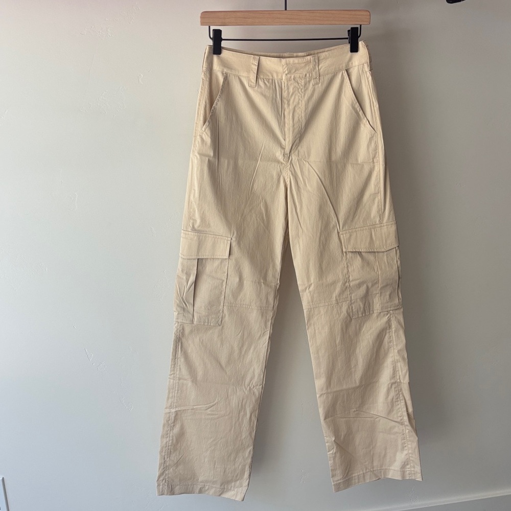 Cotton Candy Beige Cargo Trousers